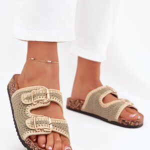 Sandał Klapki Model Fenira LS-129 Green - Step in style