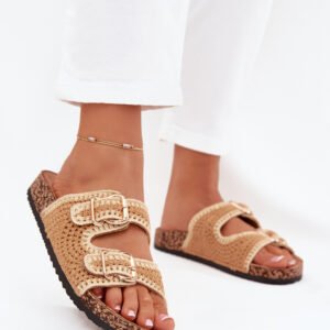 Sandał Klapki Model Fenira LS-129 Camel - Step in style