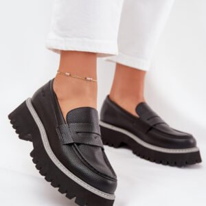 Mokasyny Model Big Star NN274049 Black - Step in style