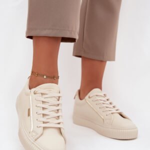 Buty Sportowe Model Big Star SS274027 Beige/Gold - Step in style
