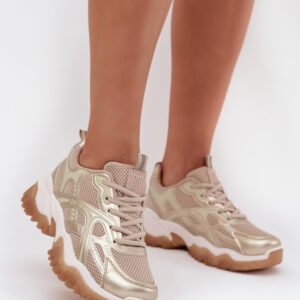 Buty Sportowe Model Big Star SS274014 HI-POLY SYSTEM Beige/Gold - Step in style
