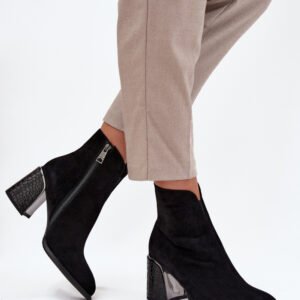 Botki Model Vinceza 66801 Black Zamsz - Step in style