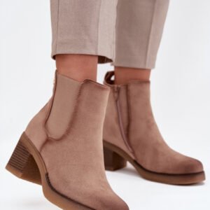 Sztyblety Model Zelia XJ-818A Beige - Step in style