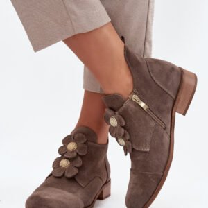 Półbuty Model Zazoo 3080 Dark Beige - Step in style