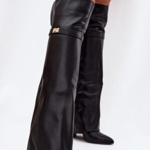 Kozaki Model Serelle CLS-593 Black Skóra - Step in style