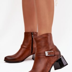 Botki Model Zazoo 60562 Brown - Step in style
