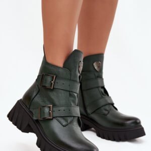 Botki Model Zazoo 60482 Dark Green - Step in style