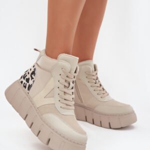 Botki Model Vinceza 66838 Beige - Step in style