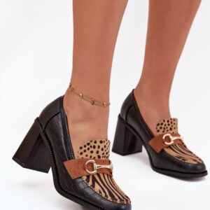 Półbuty Model Novella C-881 Black/Beige - Step in style