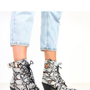 Botki Model Verica K186 Black/White - Solea