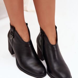 Botki Model Talienne ASA250-11 Black - Step in style