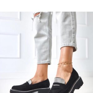 Mokasyny Model Kloren 20822-8B Black - Solea