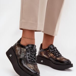 Półbuty Model Artiker 57C2042 Black/Gold - Step in style