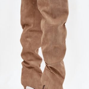 Kozaki Model Ysolienne 3307 Beige Zamsz - Step in style