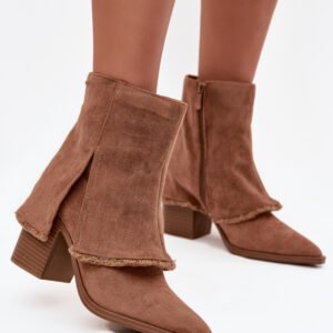 Botki Model Idalia OM283 Light Brown - Step in style