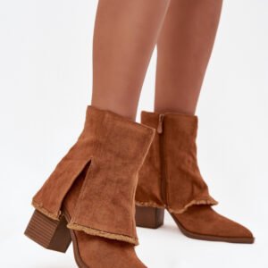 Botki Model Idalia OM283 Camel - Step in style