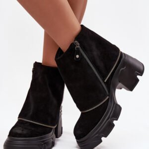 Botki Model Maciejka 07145-01 Black - Step in style