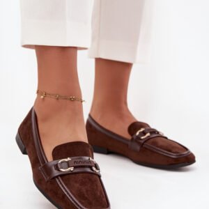 Loafersy Model Evelora H8-515 Czekolada - Step in style