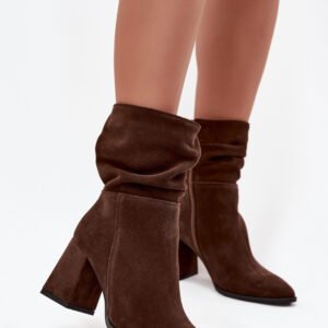 Botki Model Zazoo 4216 Czekolada Zamsz - Step in style