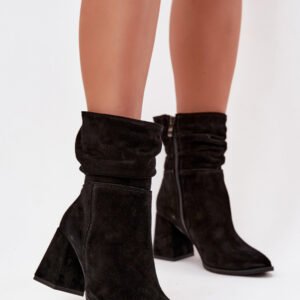 Botki Model Zazoo 4216 Black Zamsz - Step in style