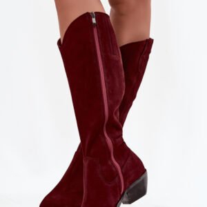 Kozaki Model Zazoo 4225 Bordo - Step in style