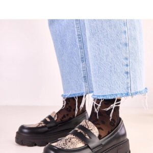 Mokasyny Model Loles Q2593 Black Snake - Solea