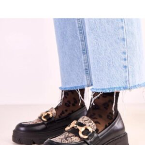 Mokasyny Model Ruben Q2592 Black Snake - Solea