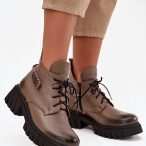 Botki Model Zazoo 60483 Dark Beige - Step in style