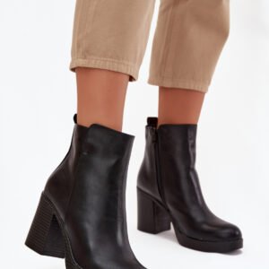 Botki Model Ryselle JH23-97 Black - Step in style