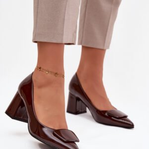 Czółenka Model Isoline M078 Czekolada - Step in style