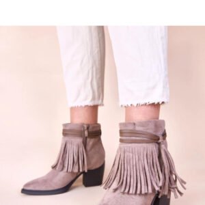 Botki Model Mulan 68344 Dark Beige - Solea