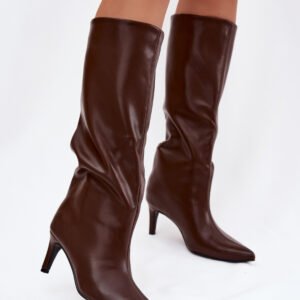 Kozaki Model Olivienne CLS-573/C-356 Brown Skóra - Step in style