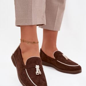 Loafersy Model Darwen QQ-263 Czekolada - Step in style