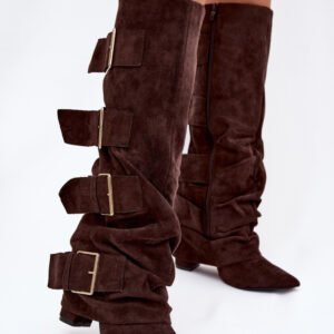 Kozaki Model Isavelle 7677A-1 Czekolada - Step in style