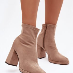Botki Model Karvella NN636 Beige - Step in style