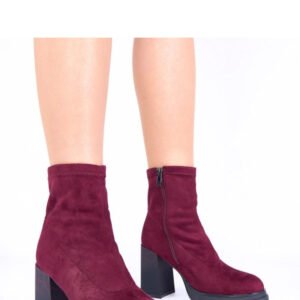 Botki Model Delora BY6906-3 Bordo Violet - Solea