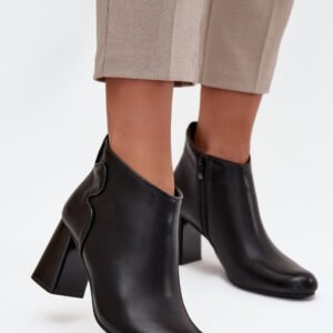 Botki Model Ivessara OL21-2 Black - Step in style