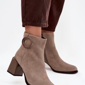 Botki Model Artiker 57C0014 Beige - Step in style