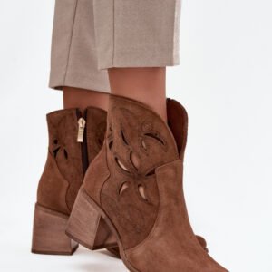 Botki Model Zazoo 3690 Brown - Step in style