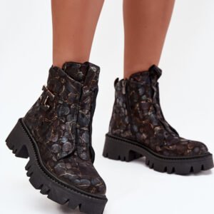 Botki Model Artiker 57C2084 Black/Gold - Step in style