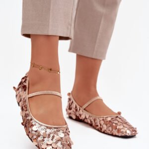 Baleriny Model Terlina KL2920 Pink Szampan - Step in style