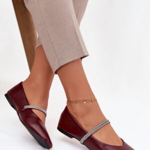 Baleriny Model Ilirene 2732 Bordo - Step in style