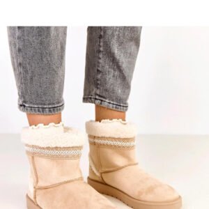 Śniegowce Model Sensila C2066-3 Beige - Solea