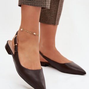 Baleriny Model Iverelle D-046 Czekolada - Step in style