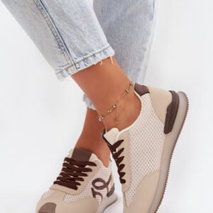 Buty Sportowe Model Tarlisse WX-186 Beige/Brown - Step in style
