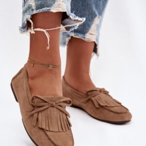 Mokasyny Model Janelisse QQ-274 Light Brown - Step in style