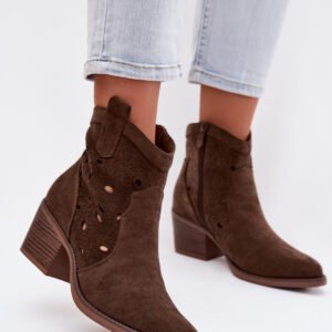 Botki Model Nolvina 25BT02-9452 Czekolada - Step in style