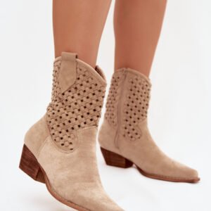 Botki Model Ferissa C-744 Beige - Step in style