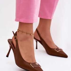 Szpilki Model Lurella 55-A62 Czekolada - Step in style