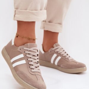 Buty Sportowe Model Zazoo N1068 Dark Beige - Step in style